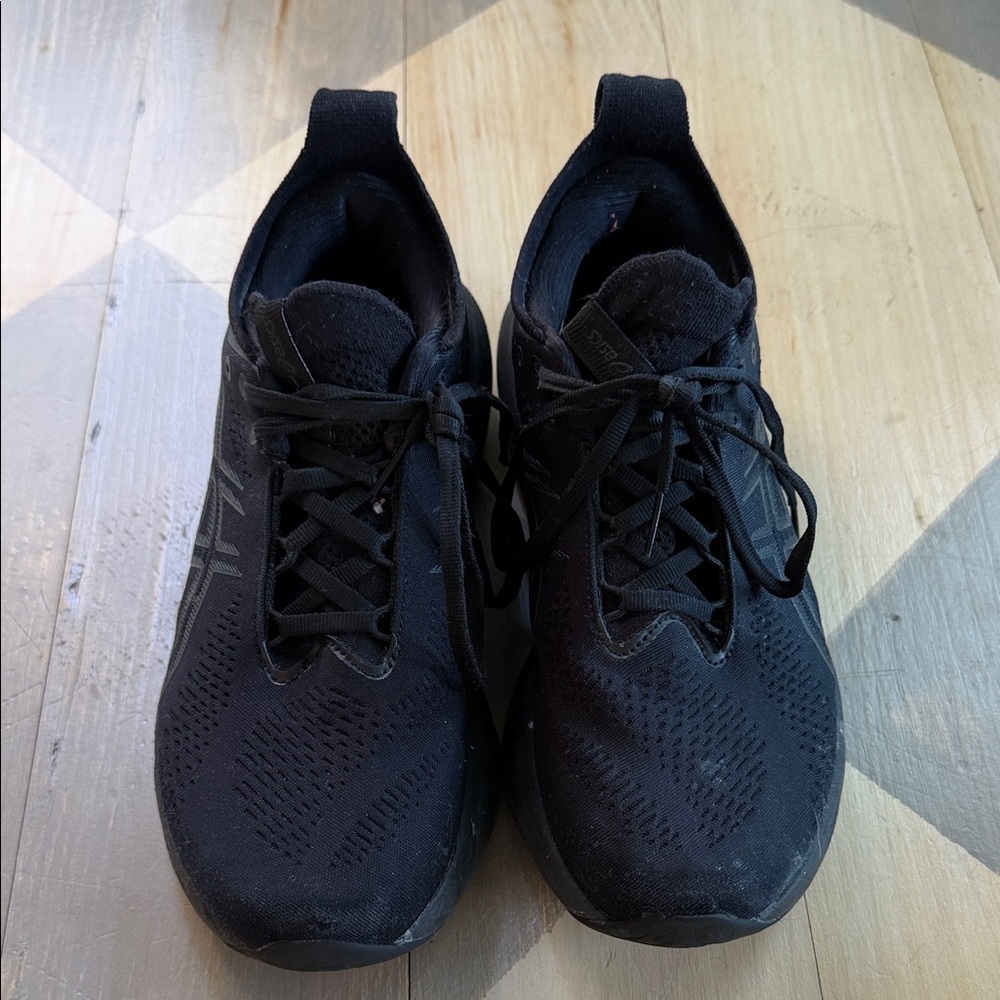 ASICS Gel Nimbus 25 Black Athletic Sneakers -